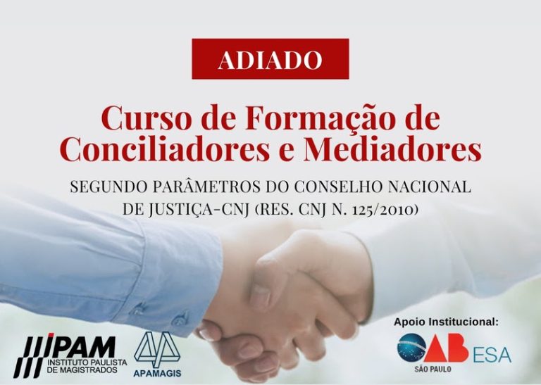 Capacitação para mediadores e conciliadores do IPAM é adiada